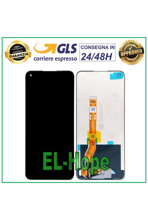 Écran tactile LCD TFT assemble'e noire pour Oppo A96 (CPH2333)