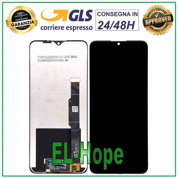 Écran LCD + e'cran tactile pour TCL 20 SE T671H T671F T671O T671E assemble' noir