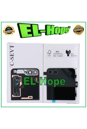 Écran LCD externe en verre de origine Samsung Galaxy Z Flip 5 SM-F731B Noir