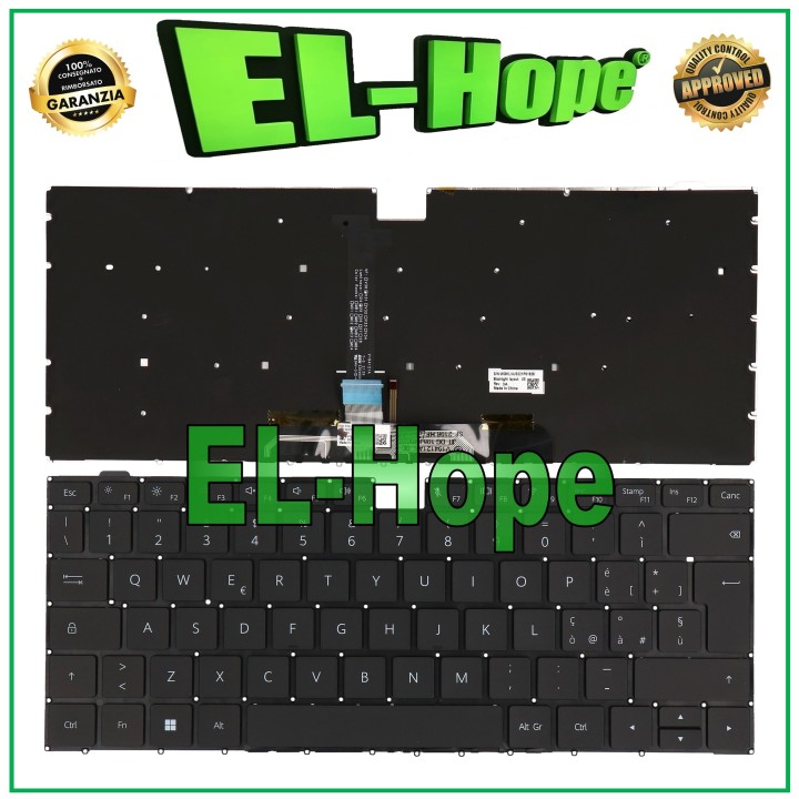 Clavier italien pour ordinateur portable Huawei MagicBook Pro HBL-W19, HBL-W29 et KLV-W29L