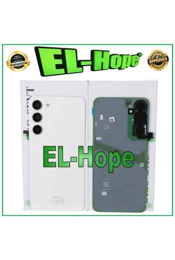 Coque arrie're en verre cre'me pour Samsung Galaxy S23 Plus SM-S916