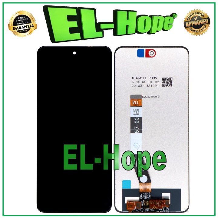 Écran LCD tactile noir pour Motorola Moto G73 5G XT2237