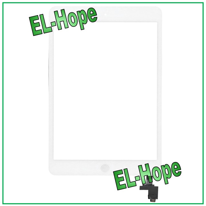 Écran tactile pour Apple iPad Mini 2 Wi-Fi 3G A1489 A1490 A1491 en verre blanc + bouton Home
