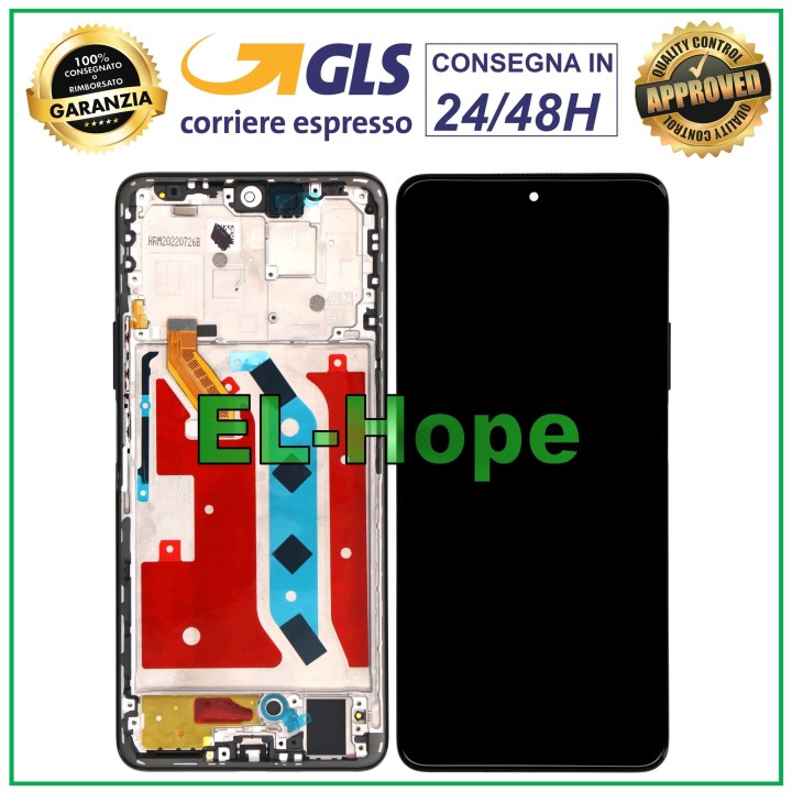 Écran LCD + cadre pour Honor X9 5G 2022 Any-NX1 Écran tactile en verre Noir