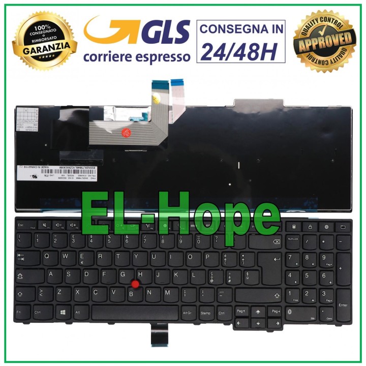 Clavier italien Lenovo KM-106I0 04Y23 04Y24 04Y26 0C449 KMBL-USE KM-106E0 Noir
