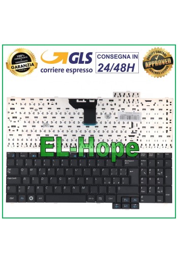 Clavier italien pour ordinateur portable Samsung NP-R719, NP-R728 et NP-RV508, noir 