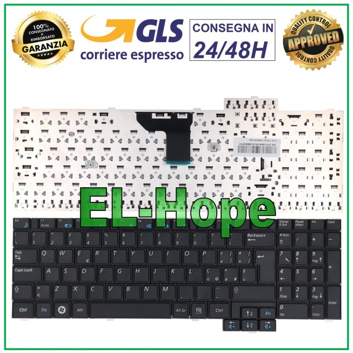 Clavier italien pour ordinateur portable Samsung NP-R719, NP-R728 et NP-RV508, noir