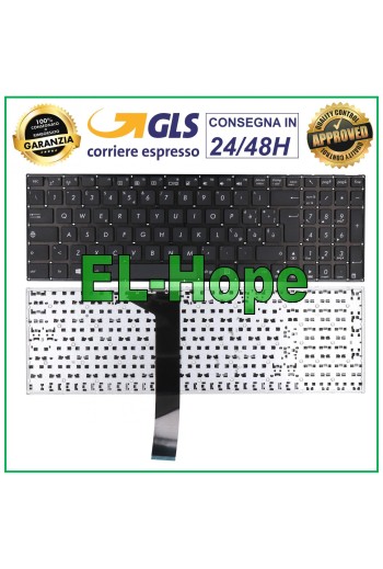 Clavier italien pour ordinateur portable ASUS X550 K550 F550 R510 F552 P550 X501 Noir