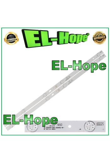 KIT DE 2 BARRES DE 6 RUBAN LED POUR TV HAIER 32 4C-LB320T-GY6 LE32B750 LE32D99 LED32B75