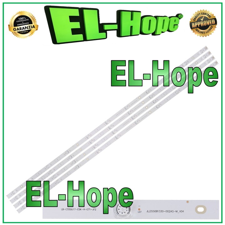 Kit de 4 barres LED 11 pouces pour te'le'viseur 55 pouces CHANGHONG LB-C550U17-E5K-HG-71-JF2
