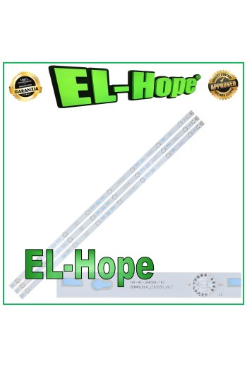 KIT 3 BARRES 8 LED POUR TV 40 TCL 4C-LB4008-HR2 4C-LB400T-ZM3 4C-LB400T-YH5 
