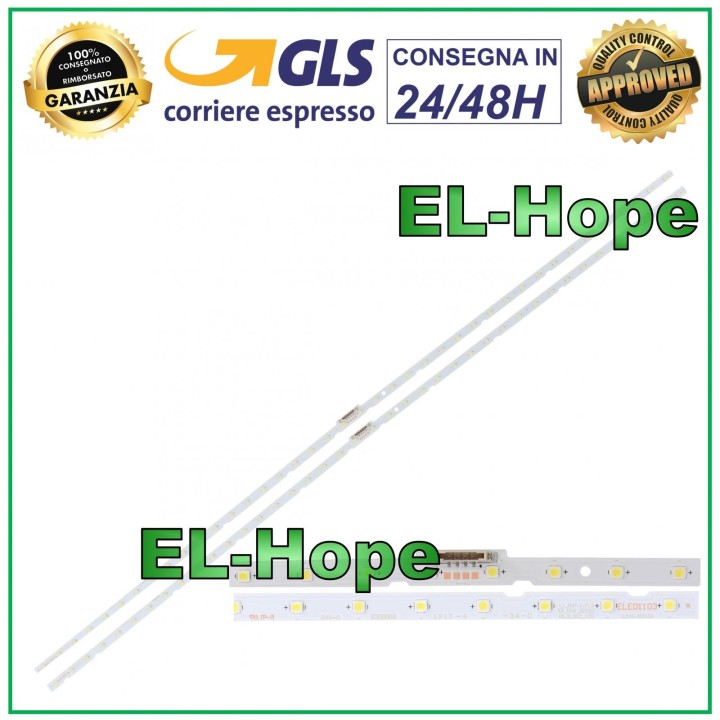 KIT 2 BARRES 40 LED TV SAMSUNG AOT-55-NU7100F BN96-45913A UN55NU7300 597 mm