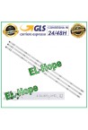 Kit de 3 barres LED 7 pouces pour te'le'viseur LG 43UJ65-UHD-L 43LJ550 43LV340C 43LV640