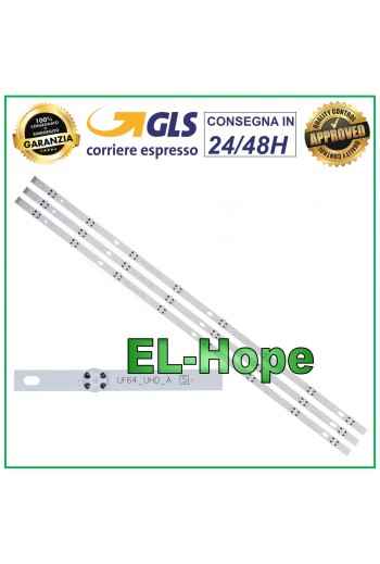 KIT 3 BARRES 8 LED TV LG 43LH60-FHD-B-4LED / AGF79044601 / AGF79046802
