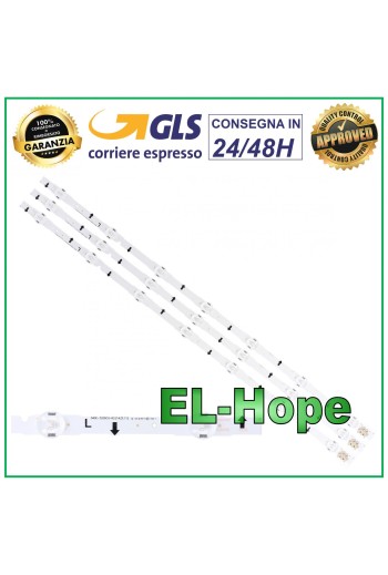KIT 3 BARRES DE RUBAN LED POUR 32 TÉLÉVISEURS SAMSUNG BN96-30445A / BN96-30446A / BN96-30448A