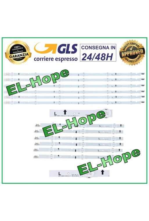 KIT 12 BANDES LED POUR TV SAMSUNG D4GE-480DCA-R3/DCB LH48DBDPLGC HG48ED690DB