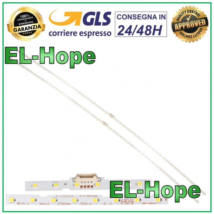 Kit 2 barres pour te'le'viseur LED 54  et 65  Samsung E-LED1110 UN65NU6080 UN65NU6900 UN65RU730D