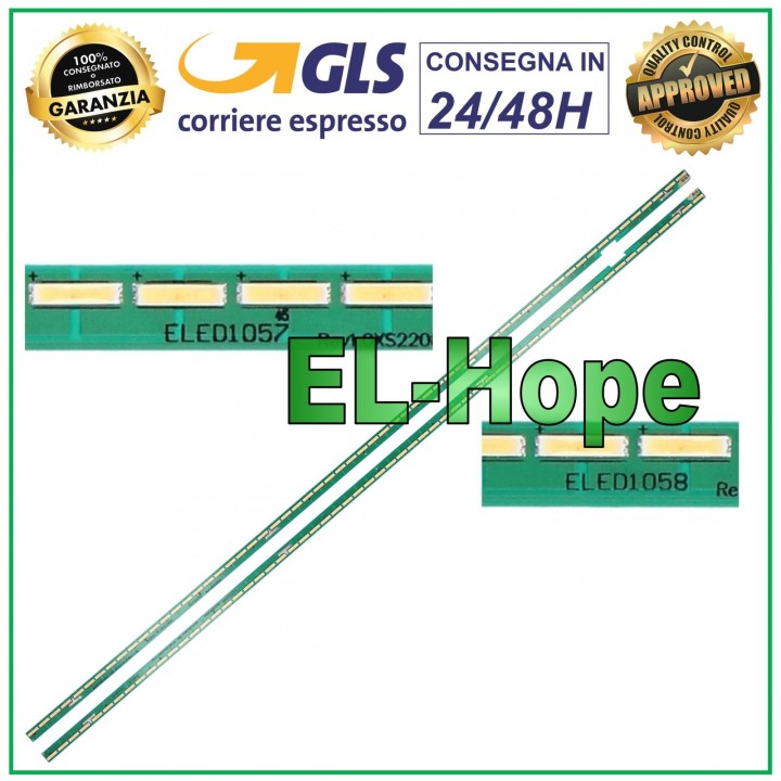 KIT 2 BARRES LED POUR TV 55 LG AGS45423 / 6091L-3045A / 6916L-2318A / 6916L-2319A