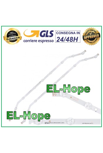 KIT 2 BARRES 9 LED POUR TV 32 SAMSUNG UA32EH4003 UN32FH4 LH32EDCPLBC HG32AB460GW