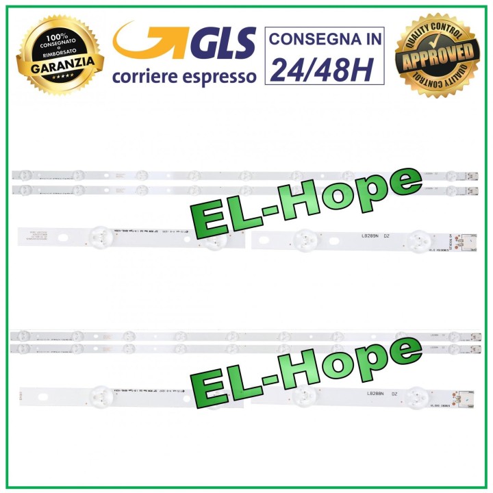 KIT 4 BARRES 9 LED POUR TV LG 32 AGS44929 / 6916L-0881A / 6916L-0923A / ES-028