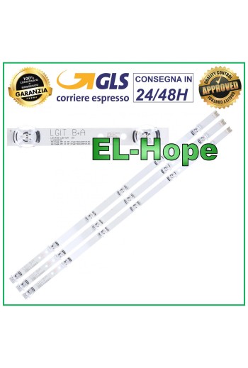 KIT 3 BARRES 6 LED TV LG 32 LGIT B+A 6916L1703A / 6916L2406 / AGF78399801