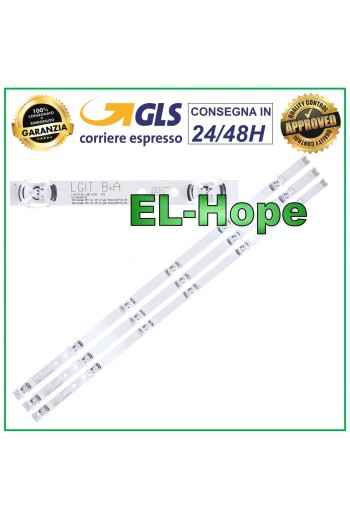 KIT 3 BARRES 6 LED TV LG 32 LGIT B+A 32LF5610ZFBE / 32LF5610ZFBP / 32LF561V