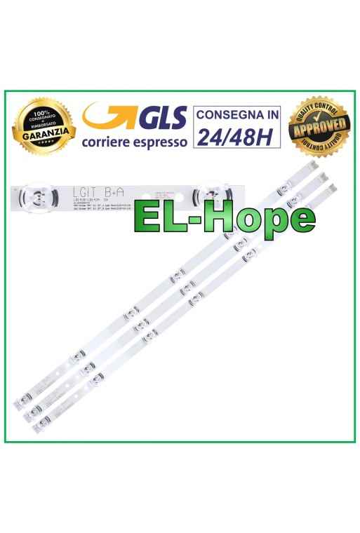 KIT 3 BARRES 6 LED TV LG 32 LGIT B+A 32LF5610ZFBE / 32LF5610ZFBP / 32LF561V