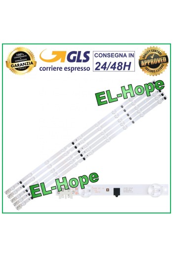 KIT 5 RUBAN 9 LED POUR TV 32 SAMSUNG UE32F4510AWXXN / UE32F4510AWXZH 650mm
