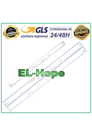 KIT DE 2 BARRES DE RUBAN LED 58 POUR TV SAMSUNG 49 E-LED1046 / ES-ELED-059 / M94708