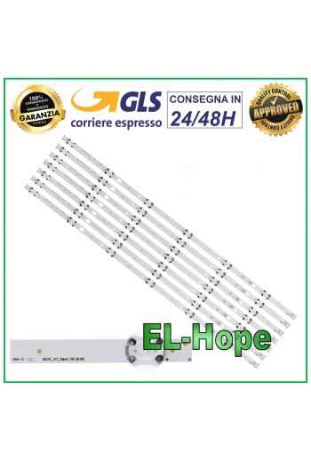 KIT 7 6 BANDES LED POUR TV 55 WALKER SVV550AJ9-6LED-REV03 WP5500DLED