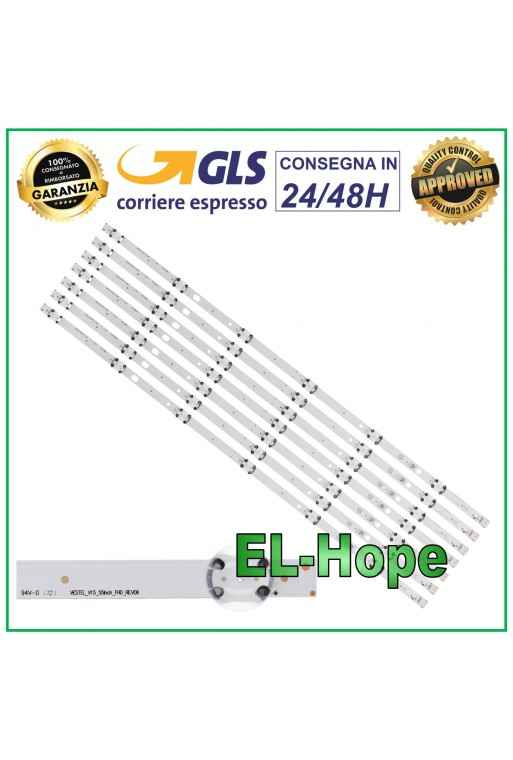 KIT 7 6 BANDES LED POUR TV 55 WALKER SVV550AJ9-6LED-REV03 WP5500DLED