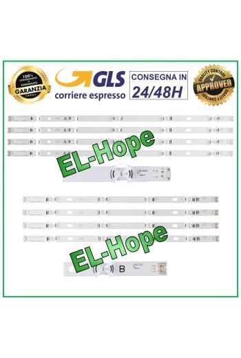 KIT 8 RUBAN LED POUR TV LG 47 6916L- 1716A / 1749A / 1762A / 1948A / 1961A