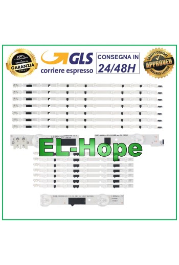 KIT 14 BANDES LED POUR TV 40 SAMSUNG UE40F5500A / UE40F66 / UE40F5300A