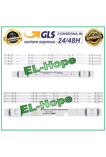 KIT 8 BARRES LED POUR TV 49/50 SAMSUNG AGS45538 49 POUCES-FHD BN96-3777 LM41-0047