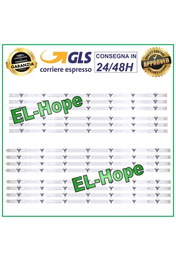 KIT 12 BARRES LED POUR TV LG 55LB LC550DUH 55LB670VZAB 55LB679VZF 55LB730V 55LB670