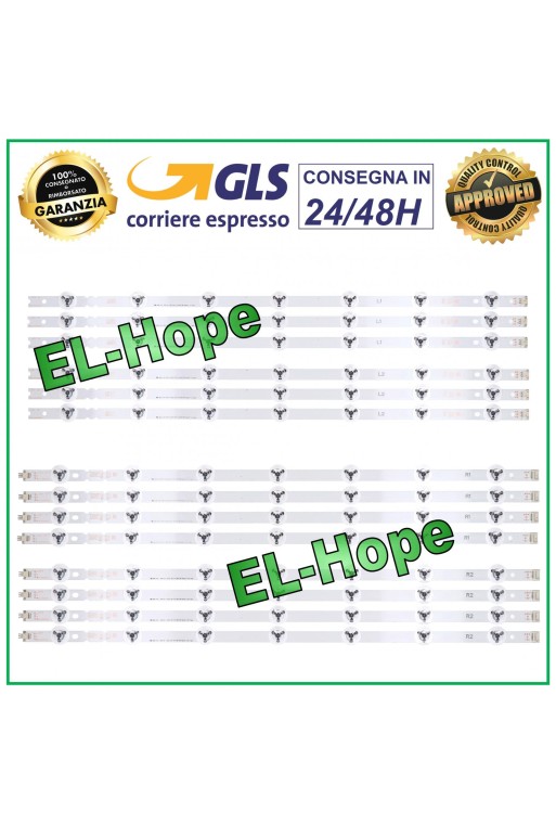 KIT 12 BARRES LED POUR TV 55 LG 55LB671 55LB672 55LB673 55LB674 55LB675 55LB676