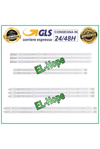 KIT 10 BARRES DE RUBAN TV LED 42 LG AGF78326501 AGF78435101 42LN575V 42LN578V