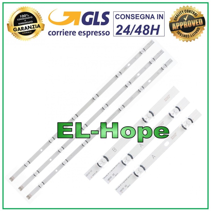 KIT 3 RUBANS LED LB20210510PHJL JF.3V-B35.C5 RMX20221208 POUR TÉLÉVISEUR LG 32LN54