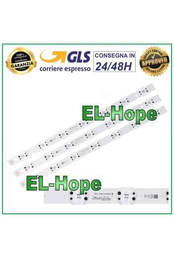 KIT 3 BARRES 7 LED TV LG 43 SVL430A61 43UK6500PLA 43UK6950PLB 43UK6750PLD