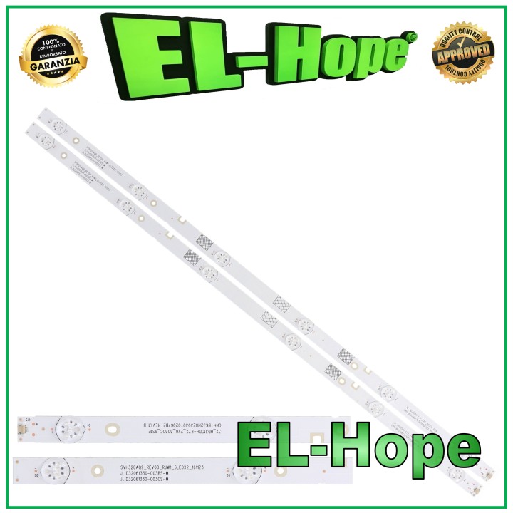 KIT 2 BARRES 6 LED TV 32 HISENSE 32_HD315DH-E72_2X6 JL.D32061330-003BS-M (CS)M
