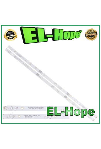 KIT 2 BARRES 6 LED TV 32 HISENSE CRH-BK32823030T02067B2 JL.D32061330-003BS-M (C)