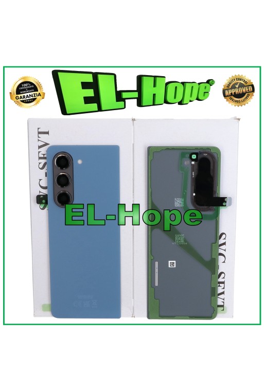 Coque arrie're bleue de origine pour Samsung Galaxy Z Fold 5 5G SM-F946B