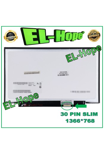 ÉCRAN LCD M125NWN1 POUR ORDINATEUR PORTABLE 12,5 30 BROCHES SLIM 1366*768 HD LED