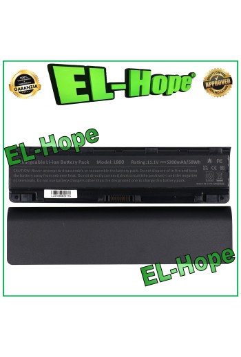 Batterie pour ordinateur portable Toshiba L800 PABAS260 5200 mAh 11,1 V noire, e'quivalente a' le originale