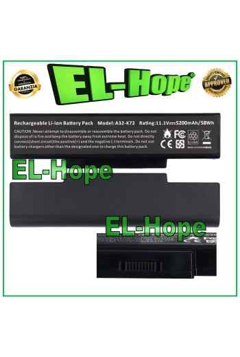 Batterie pour ordinateur portable ASUS 70NXH1B1000Z 5200 mAh 11,1 V noire, e'quivalente a' le originale