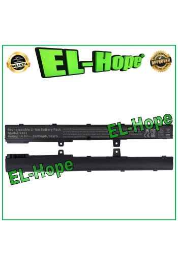 Batterie pour ordinateur portable ASUS X451 X45LI9C 2600 mAh 14,8 V, noire, e'quivalente a' le originale