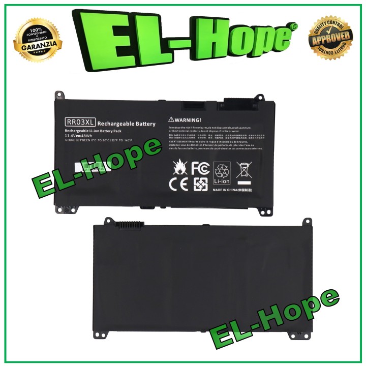Batterie noire pour ordinateur portable HP 851477-541 HSTNN-LB7I 851477-831, e'quivalente a' le originale