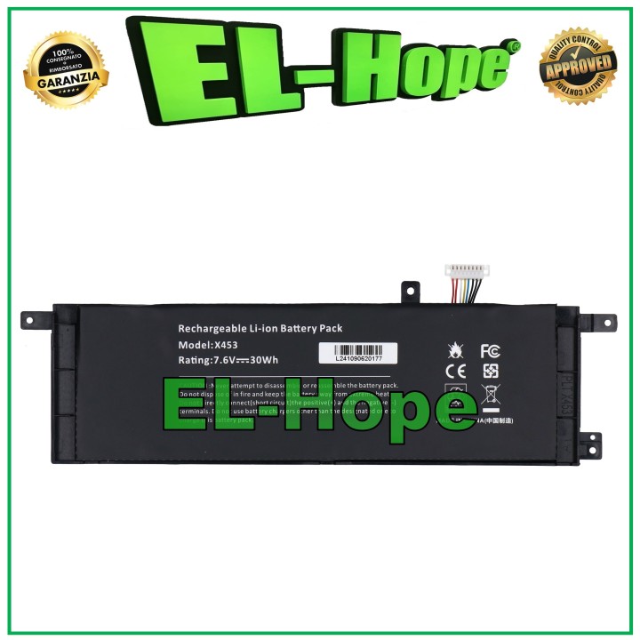Batterie pour ordinateur portable ASUS 0B200-00840000 4000 mAh 7,6 V, noire, e'quivalente a' le originale