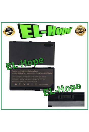 Batterie pour ordinateur portable ASUS 90RNTC2B1000Y 5200 mAh 11,1 V noire, e'quivalente a' le originale