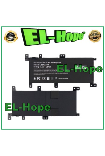 Batterie pour ordinateur portable ASUS se'rie F556, 5 000 mAh, 7,6 V, noire, e'quivalente a' le originale
